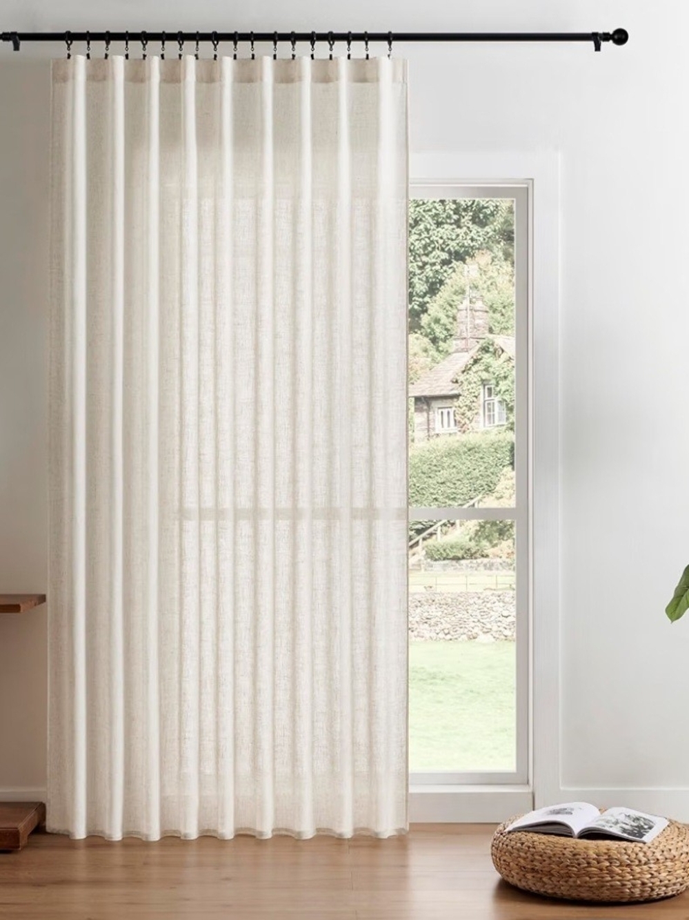 Source Unknown Off-White Curtain Panel - Neutral Drapery
